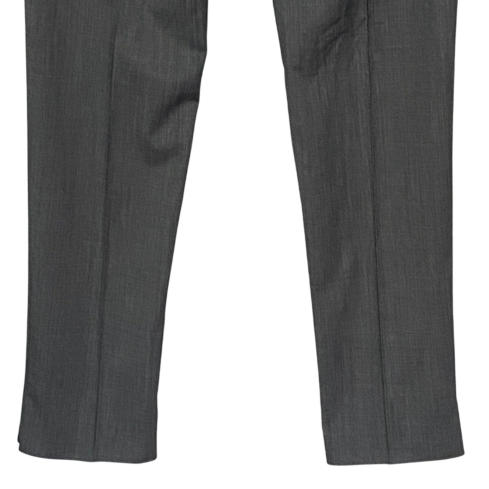 Armani Exchange Dress Pant Men's 40W Flat Front Raw Hem Stretch Wool Gray