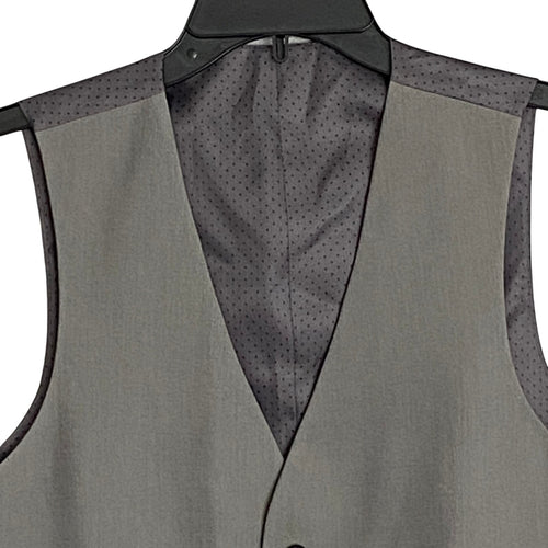 Alfani Tuxedo Vest Men's Small Slim Fit Stretch Fabric Grey & Black