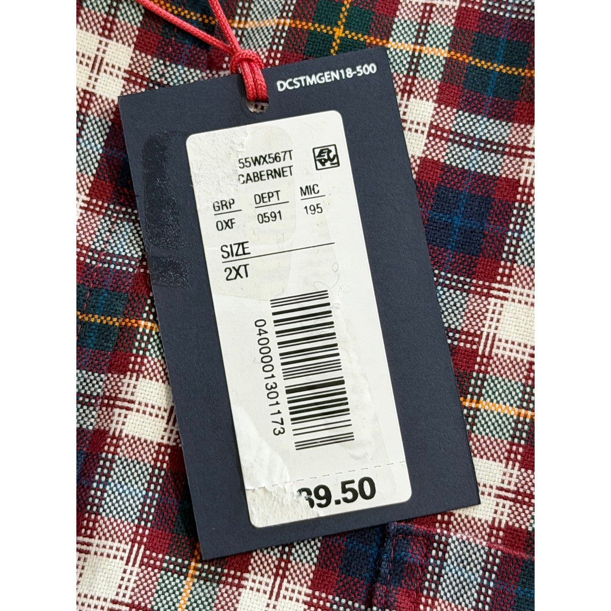 Daniel Cremieux Dress Shirt Men's 2XT Big & Tall Button-Down Stretch Plaid