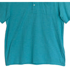 Criquet Men's XL Pocket Polo Shirt Pima Cotton Stretch Teal Mirco