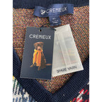 Daniel Cremieux V-Neck Sweater Men's XL Patchwork Plaid Fine Merino Wool NEW