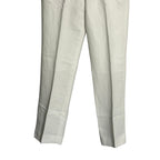 Perry Ellis Portfolio Pants Men's 30"x30" Modern Fit Linen Blend Solid White