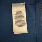 Polo Ralph Lauren Shirt Men's XL Classic Fit Camp Collar Cotton Linen Blue