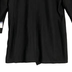 Nautica Overcoat Men's 38 Short Double-Breasted Wool Blend Lined Black
