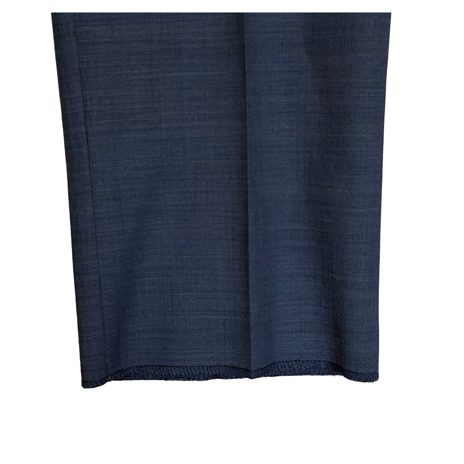 Daniel Cremieux Dress Pant Men's 46R Traveler Raw Hem Comfort Waist Blue