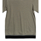 Murano Polo Shirt Men's LT Big & Tall Short Sleeve Brown Black Houndstooth