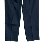 Haggar Premium No Iron Khaki Men's 32x32 Dress Pant Classic Fit Pleated Blue