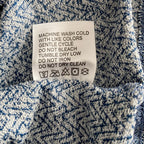Quieti 1/4 Zip Pullover Men's XXL Mock Neck Stretch Fabric Blue