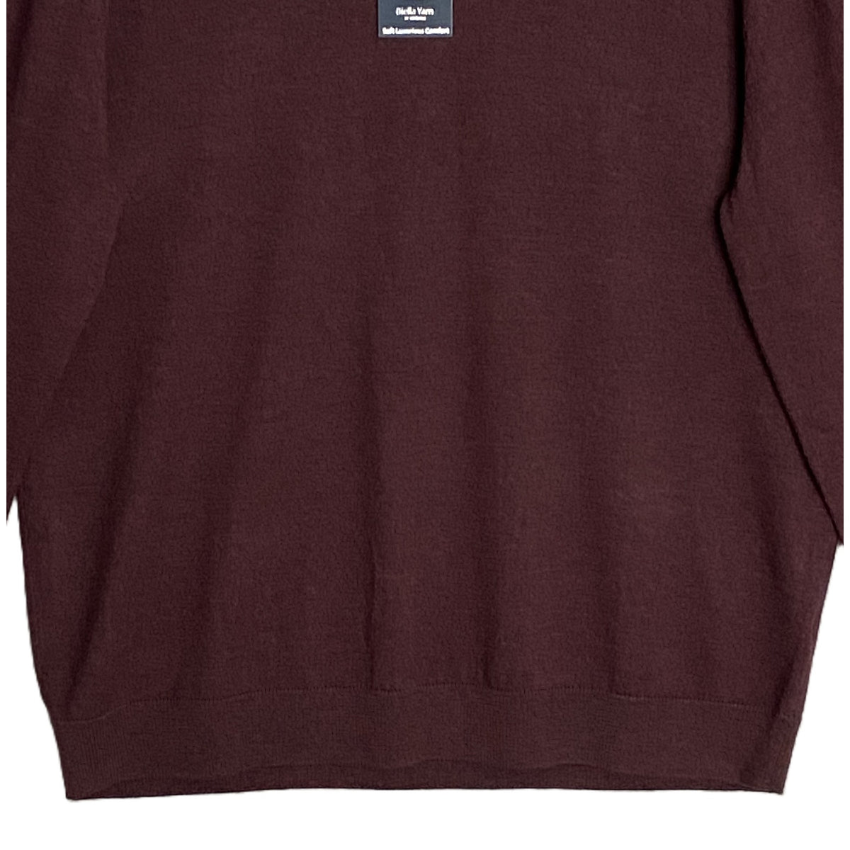 Hart Schaffner Marx Sweater Men's 3XB Big & Tall V-Neck Merino Wool Merlot NWT