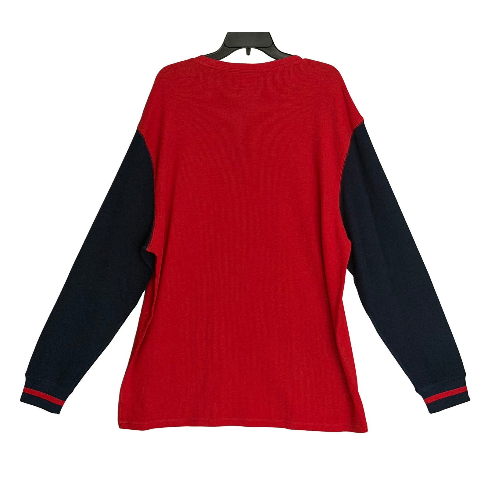Polo Ralph Lauren Sleepwear Men's XL Crew Neck Long Sleeve Shirt Red Blue