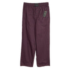 Ted Baker Sleep Pant Men's Small Woven Cotton Drawstring Pockets Red & Black