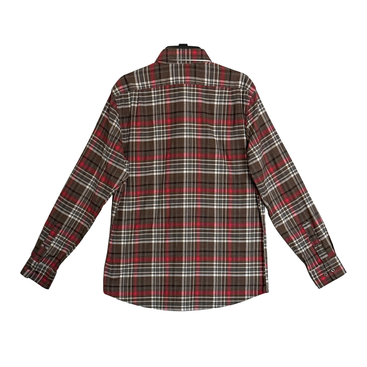 Johnnie-O Langston Shirt Men's Medium Long Sleeve Stretch Button-Down Coffee
