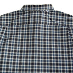 Daniel Cremieux Dress Shirt Men's 4XB Big & Tall Button-Down Stretch Dark Navy Plaid