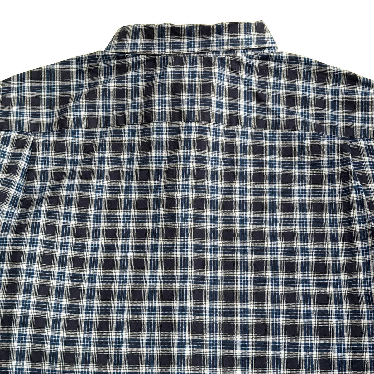 Daniel Cremieux Dress Shirt Men's 4XB Big & Tall Button-Down Stretch Dark Navy Plaid
