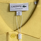 Lacoste Polo Shirt Men's XL Classic Fit Short Sleeve Cotton Yellow