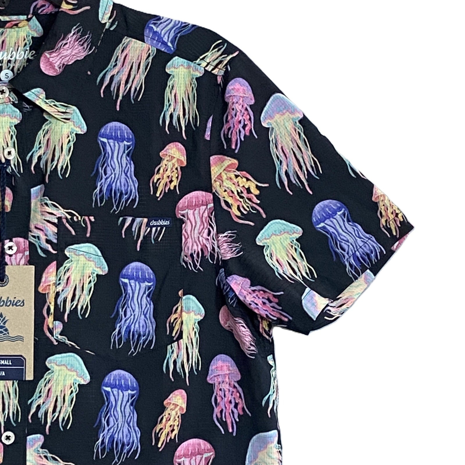 Chubbies Casual Shirt Men's Small "Don't be Jelly" Friday Short Sleeve Shirt