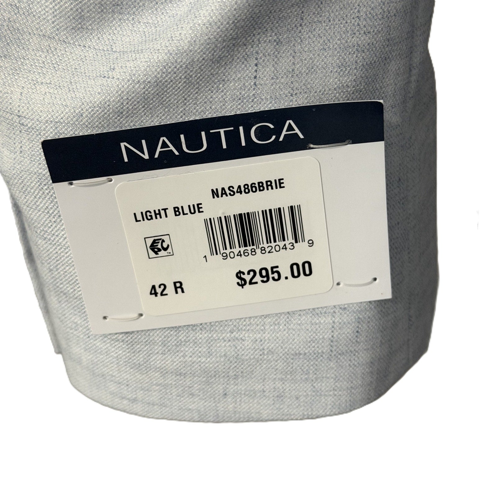 Nautica Sport Coat Men's 42 Regular Modern Fit Active Stretch Lt Blue