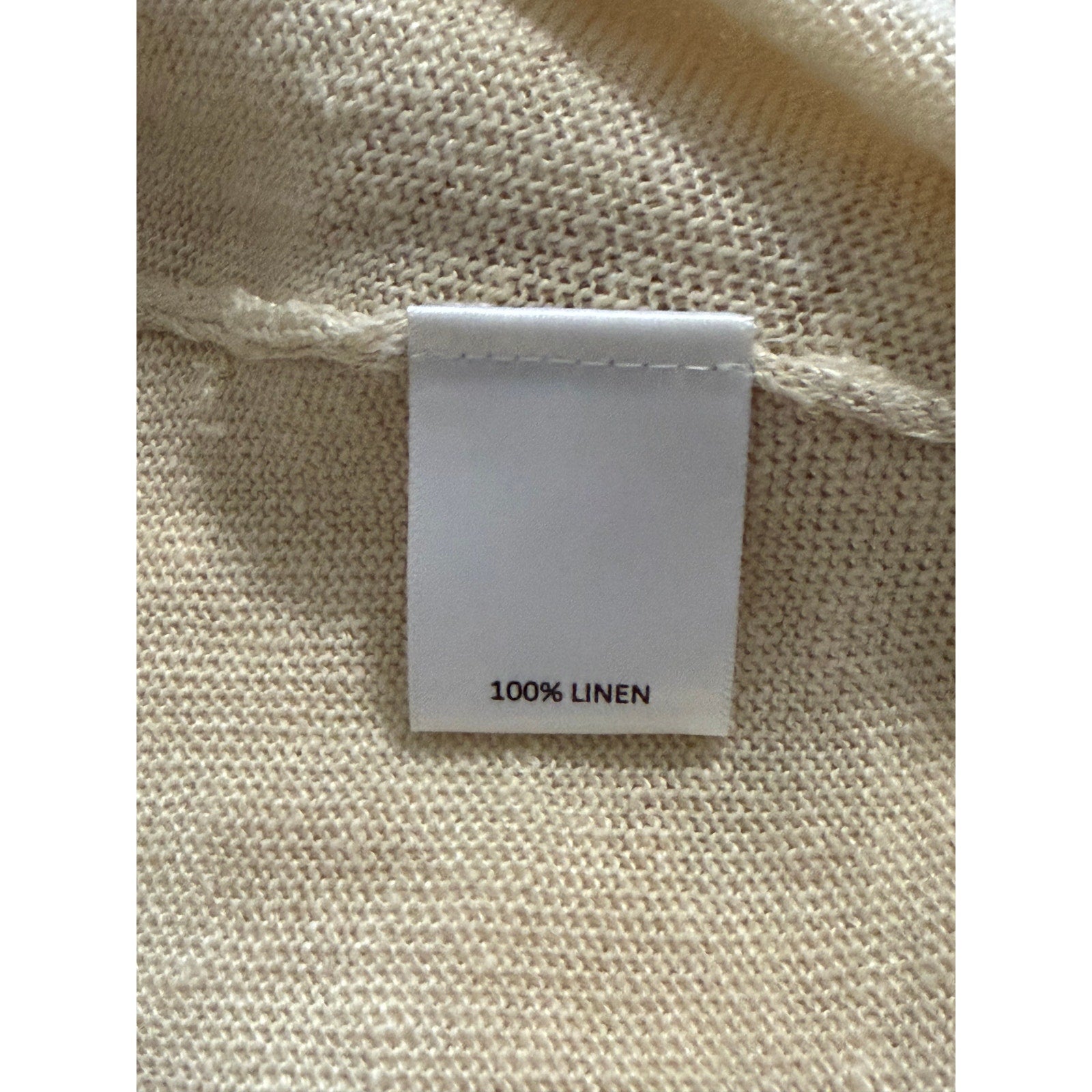 Daniel Cremieux Linen Shirt Men's Large Polo Shirt Key West Collection Beige