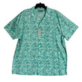 Daniel Cremieux Camp Shirt Men's XXL Pima Cotton Blend Button-Up Turquoise