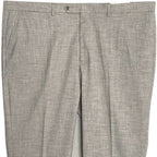 Nautica Ceylon Dress Pant Men's 46x30 Flat Front Active Stretch Light Grey