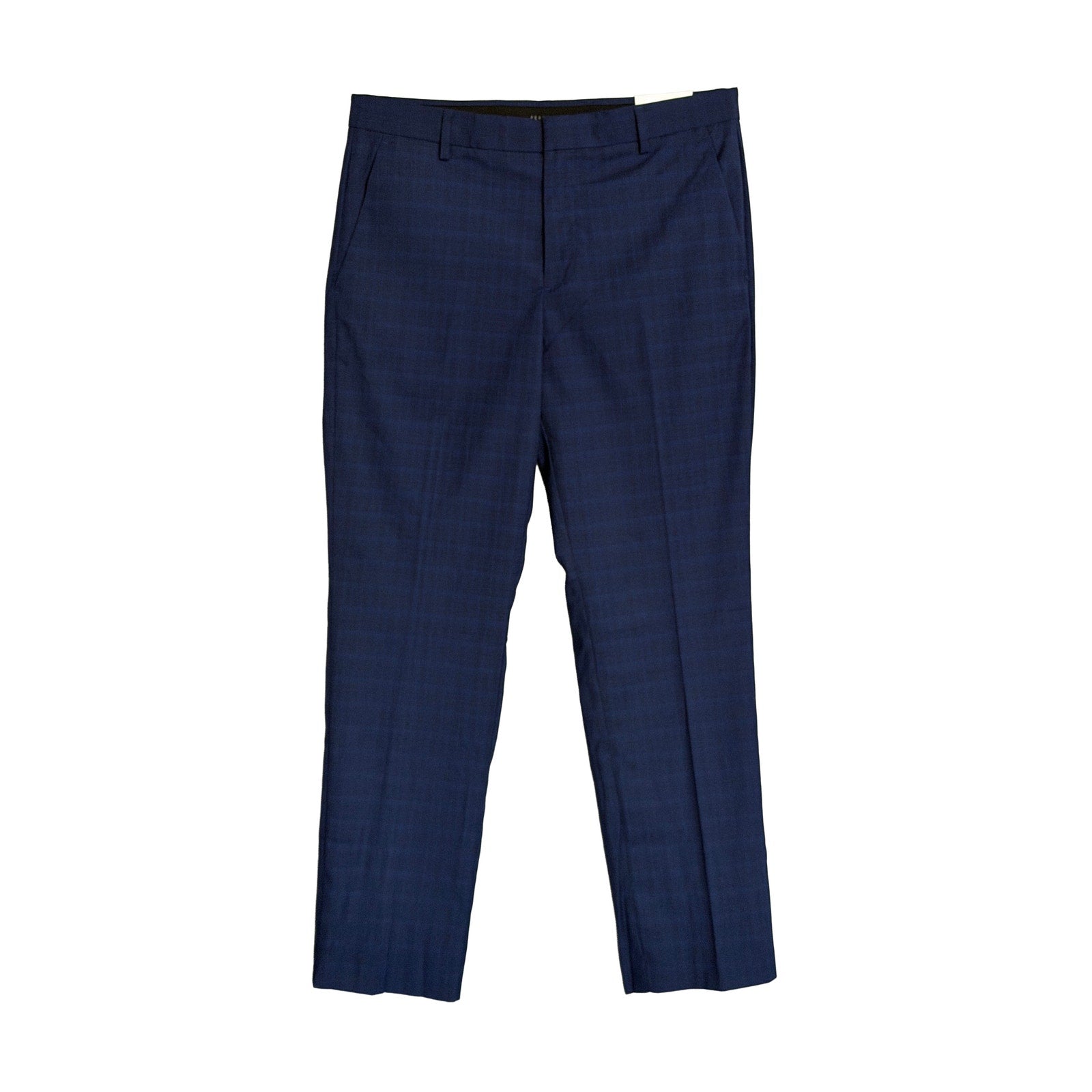 Perry Ellis Portfolio Pant Men's 32"x30" Modern Fit Flat Front Passion Blue