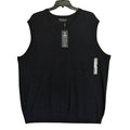 Hart Schaffner Marx Sweater Vest Men's 3XT Big & Tall Wool Navy Heather