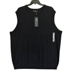Hart Schaffner Marx Sweater Vest Men's 3XT Big & Tall Wool Navy Heather