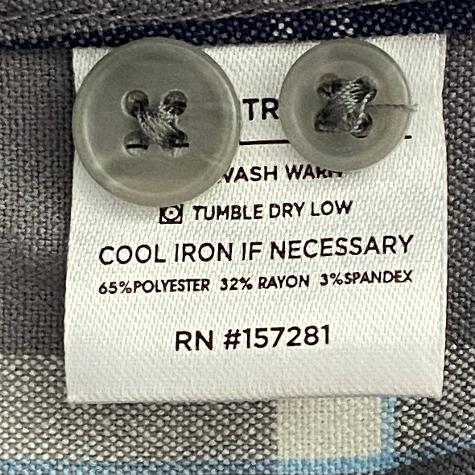 Mizzen+Main Men's XXL Trim Fit City Flannel Dress Shirt Pewter Timothy Plaid