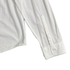 Michael Kors Dress Shirt Men's XL Slim Fit Long Sleeve Stretch White Knit