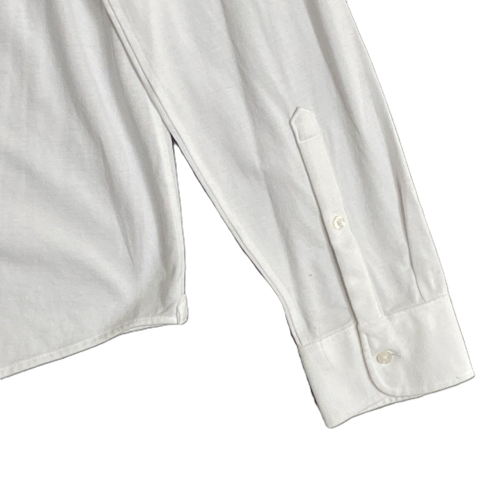 Michael Kors Dress Shirt Men's XL Slim Fit Long Sleeve Stretch White Knit