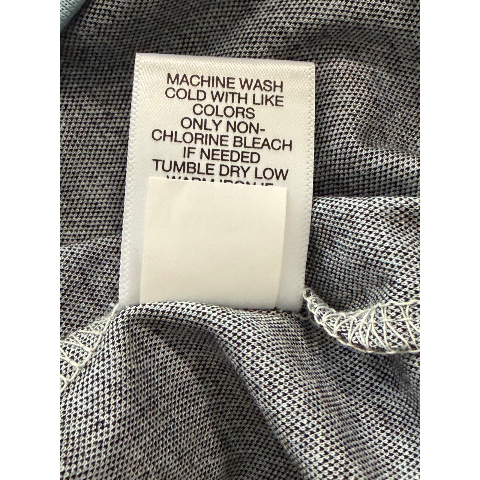 Murano Polo Shirt Men's 3XT Big & Tall Short Sleeve Blue Black Houndstooth