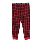 Nautica Sleep Pant Men's Large RestLuxe Elastic Waist Pockets Red/Black Check