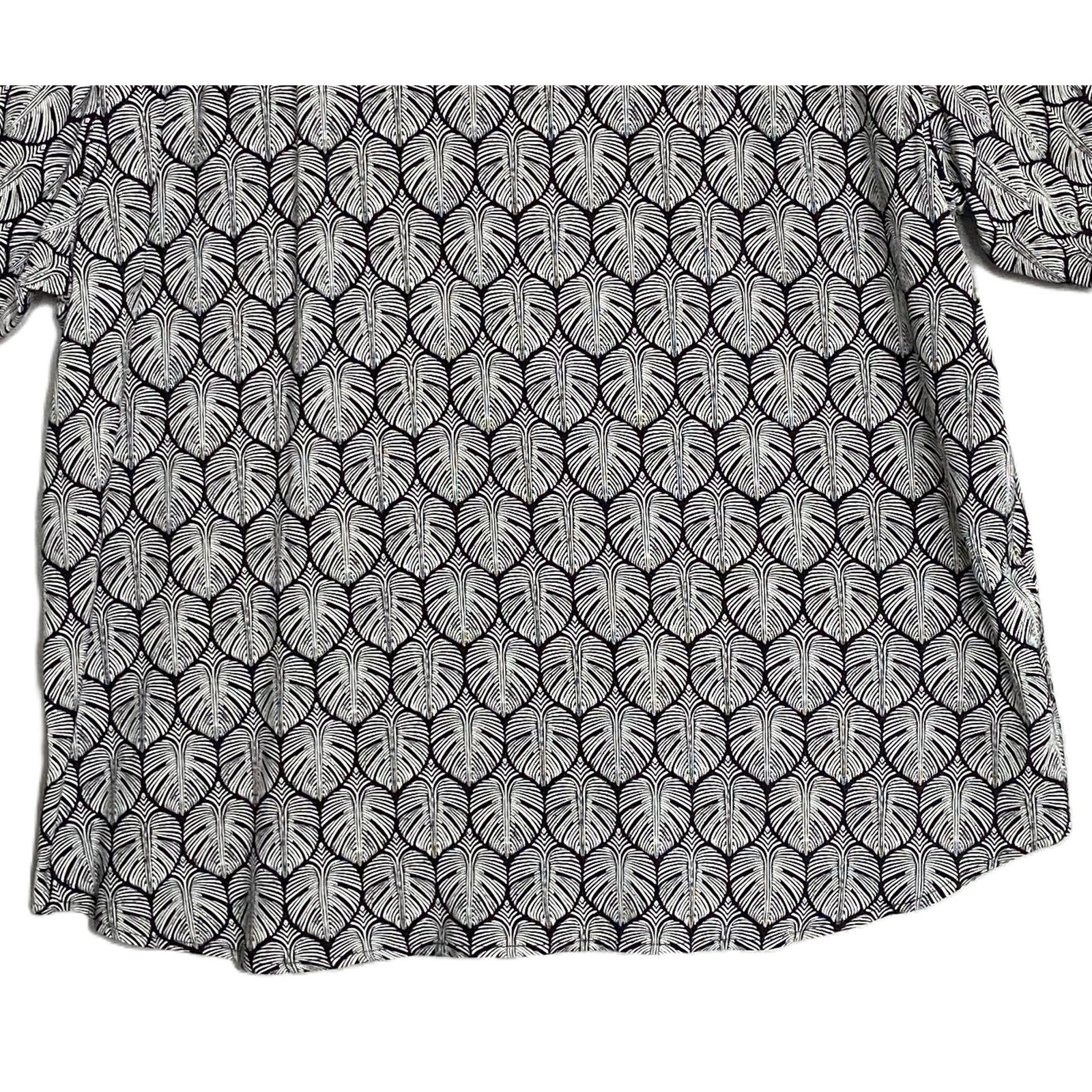 Tommy Bahama Shirt "The Veracruz Cay" Men's 3XLT Big & Tall Short Slv Black NEW