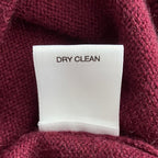 Daniel Cremieux V-Neck Sweater Men's Large Luxury Cashmere Burgundy