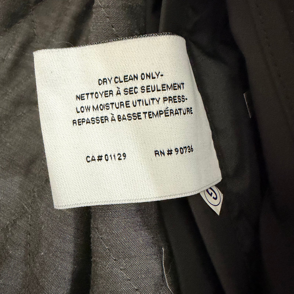 Calvin Klein Raincoat Overcoat Men's 36 Short MPARK Single-Breasted Black
