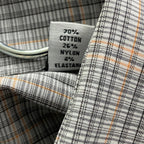 Calvin Klein Dress Shirt Men's Large Extra-Slim Fit Stain Shield Coral Plaid