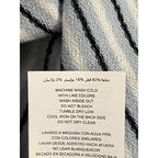 Michael Kors Polo Shirt Men's XXL Short Slv Cotton-Silk Pastel Blue Stripe