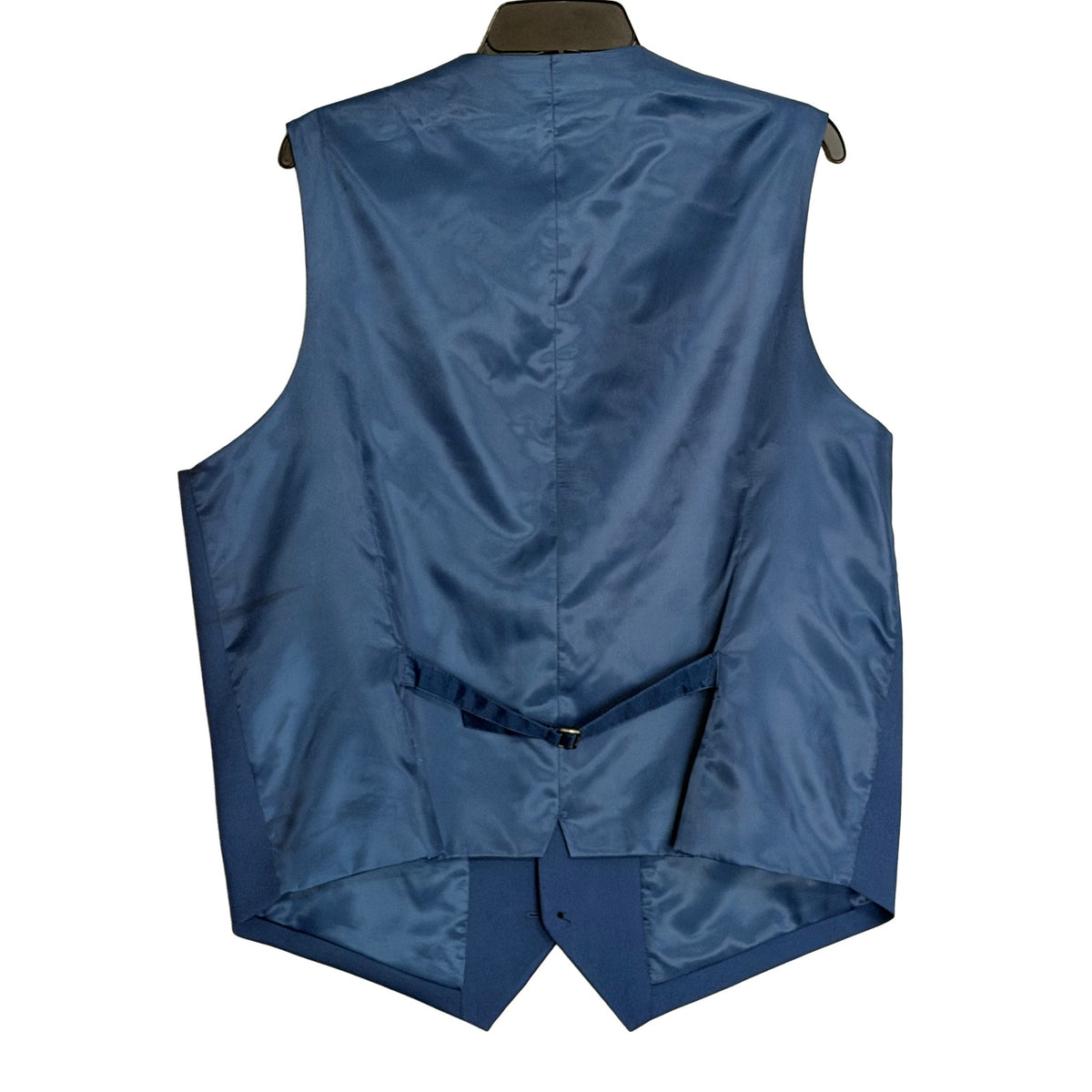 Perry Ellis Suit Vest Men's XXL Classic Fit V-Neck Stretch Fabric Lined Blue