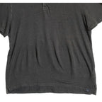 Faherty Polo Shirt Men's XL Reserve Short Sleeve Linen Washed Black