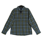 Mizzen+Main Men's XXL Trim Fit City Flannel Twill Shirt Olive Thomas Plaid