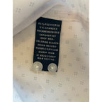 Nautica Dress Shirt Men's 14-14.5 32/33 Performance Slim Fit White Blue Dot NEW