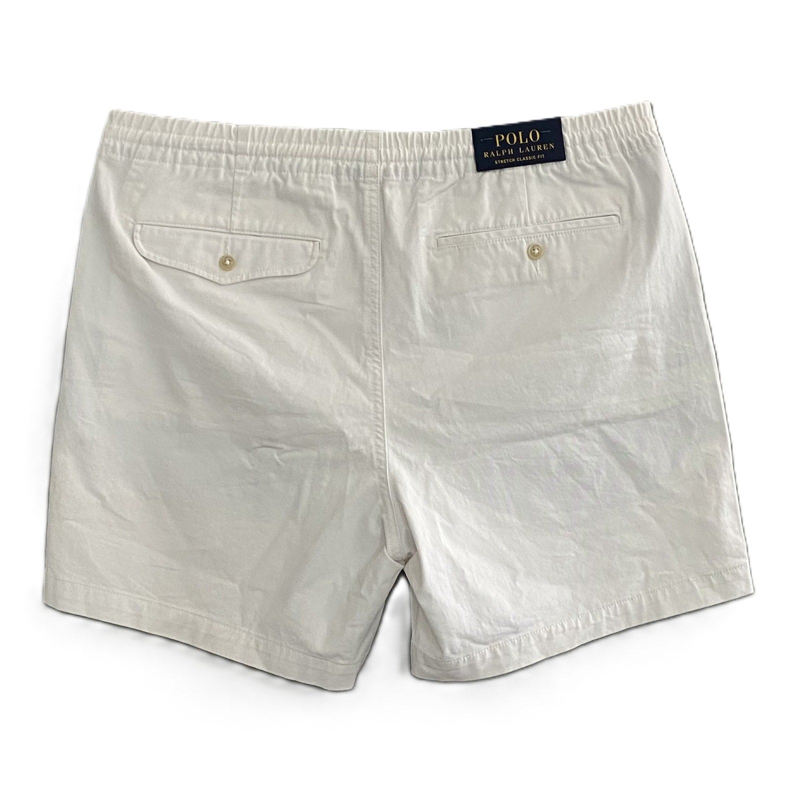 Polo Ralph Lauren Shorts Men's XL Stretch Classic Fit Drawstring Waist White