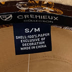 Daniel Cremieux 38 Blue Label Tan Braided Straw Fedora Hat Small/Medium