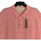 Tommy Bahama Shirt Men's XXL "Laurito Beach Polo" Dubarry Coral Heather