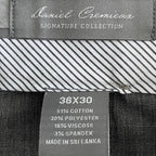Daniel Cremieux Signature Men's 36x30 Mount Lussari Flannel Dress Pant Grey