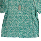 Daniel Cremieux Camp Shirt Men's XXL Pima Cotton Blend Button-Up Turquoise