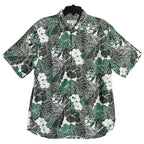 Tommy Bahama "The Coconut Point" Men's Large Shirt Floral Viridian Pine