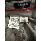 Daniel Cremieux Dress Pant Men's 46R Traveler Raw Hem Comfort Waist Charcoal