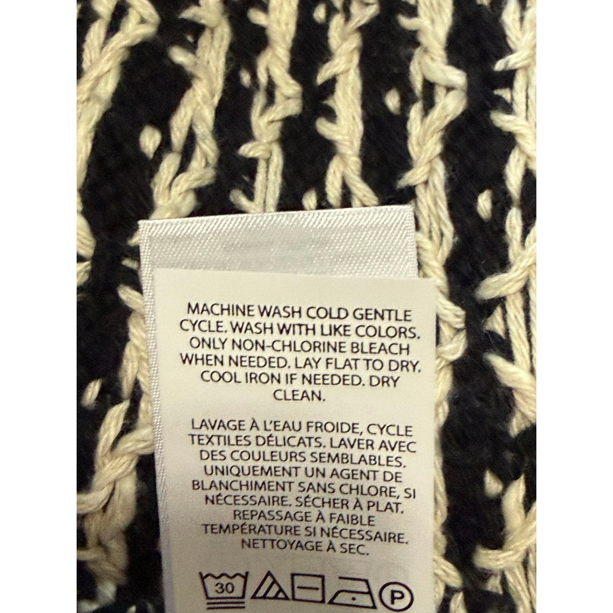 Polo Ralph Lauren Men's Large Snowflake Cotton Cashmere Sweater Black