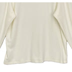 Daniel Cremieux Mne's XXL Long Sleeve Crew Neck T-Shirt Solid Cream